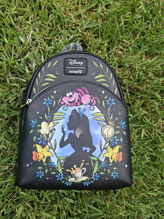 Loungefly Handbags - Loungefly Alice in Wonderland Black Mini Backpack